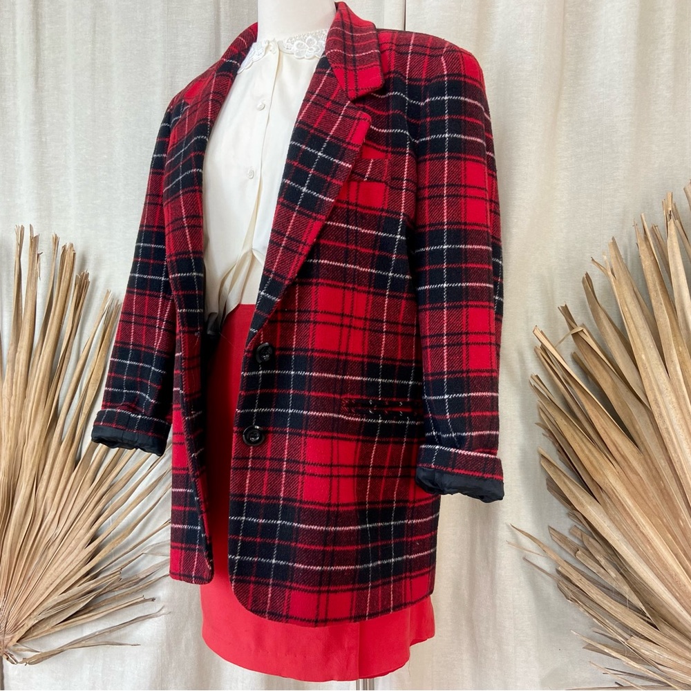 Retro plaid sport coat blazer by Express